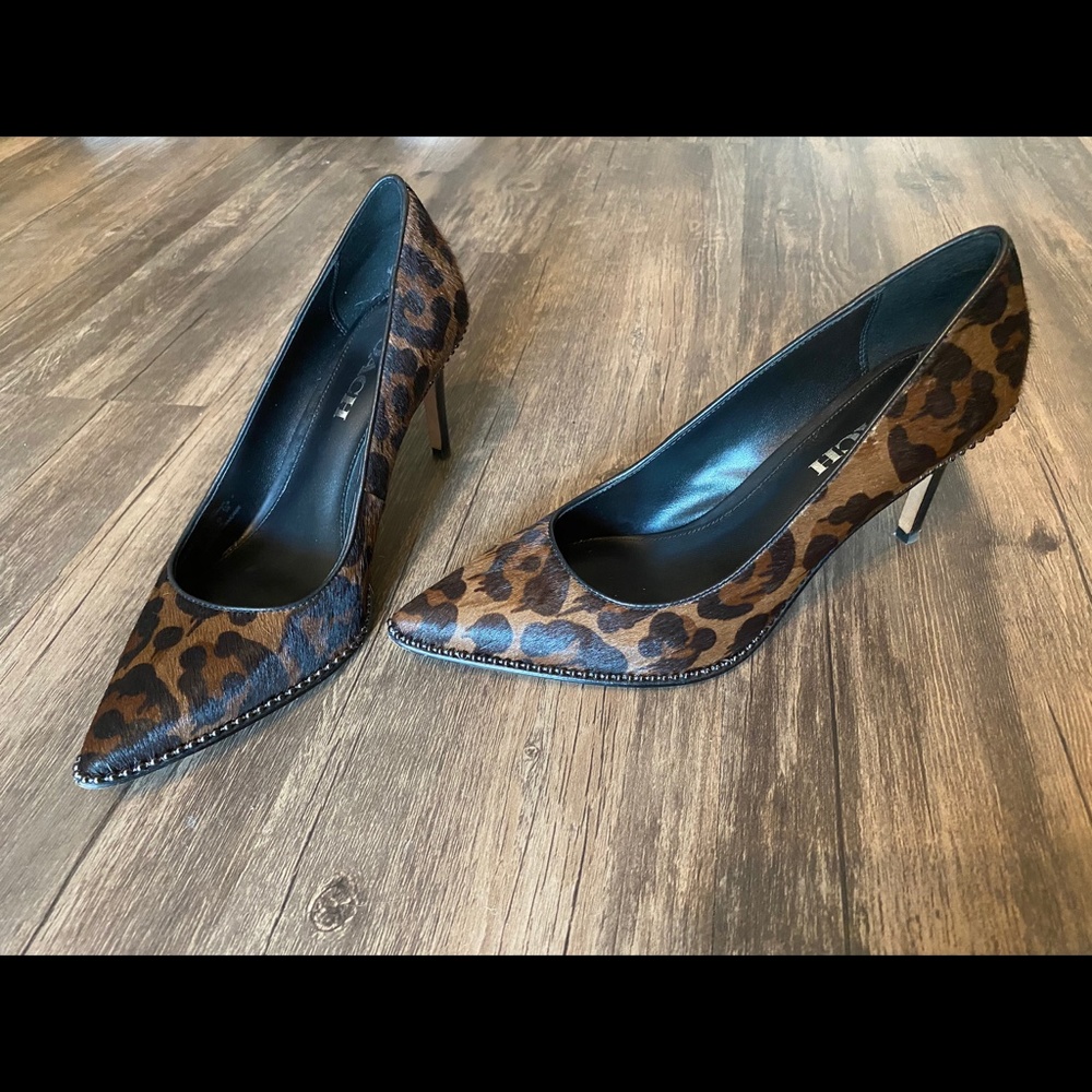 Coach Leopard Heels